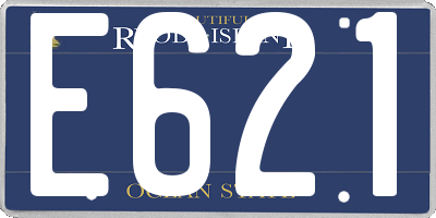 RI license plate E621
