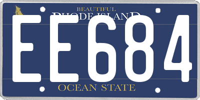 RI license plate EE684