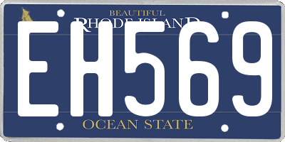 RI license plate EH569