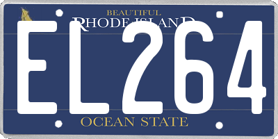 RI license plate EL264