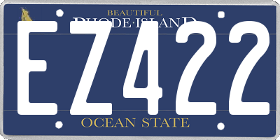 RI license plate EZ422