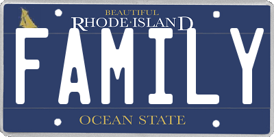 RI license plate FAMILY