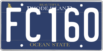 RI license plate FC160