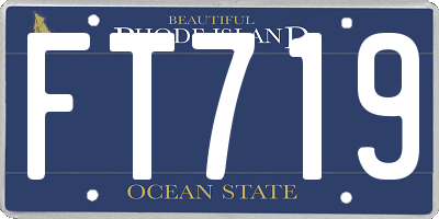 RI license plate FT719