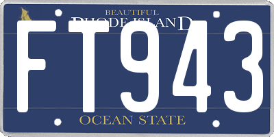 RI license plate FT943