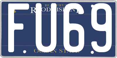 RI license plate FU69