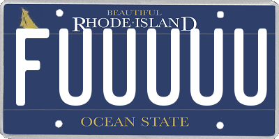 RI license plate FUUUUU