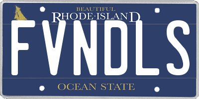 RI license plate FVNDLS