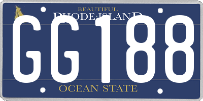 RI license plate GG188