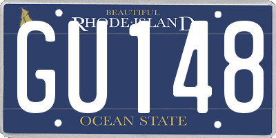 RI license plate GU148