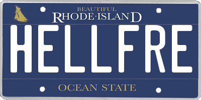 RI license plate HELLFRE