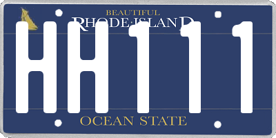 RI license plate HH111