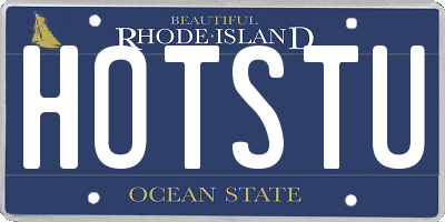 RI license plate HOTSTU