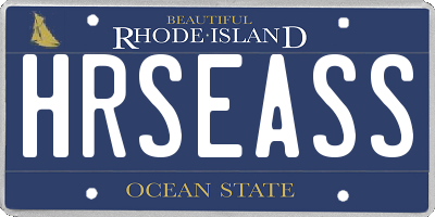RI license plate HRSEASS