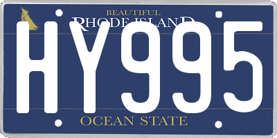 RI license plate HY995