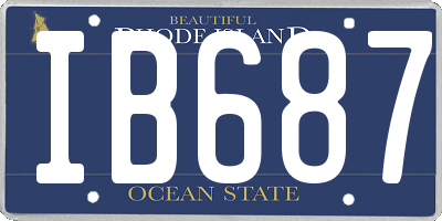 RI license plate IB687