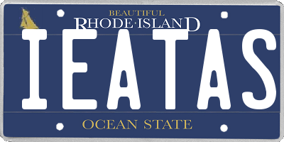 RI license plate IEATAS