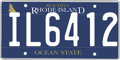 RI license plate IL6412