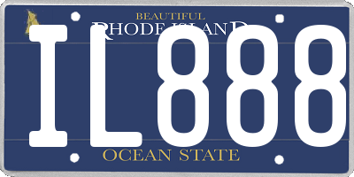 RI license plate IL888