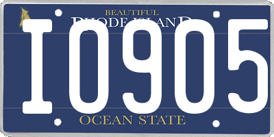 RI license plate IO905