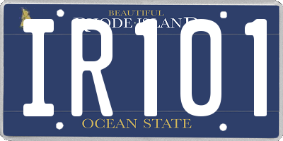 RI license plate IR101