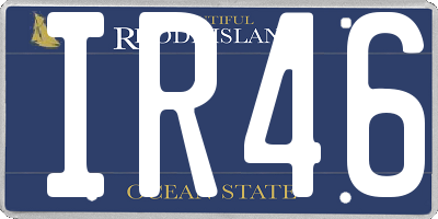 RI license plate IR46