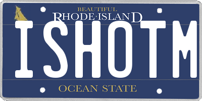 RI license plate ISHOTM