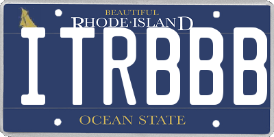 RI license plate ITRBBB