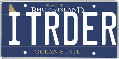 RI license plate ITRDER