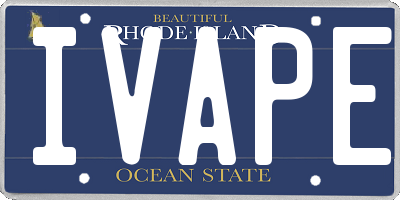 RI license plate IVAPE