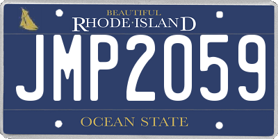 RI license plate JMP2059