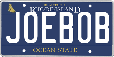 RI license plate JOEBOB