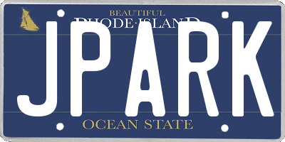 RI license plate JPARK