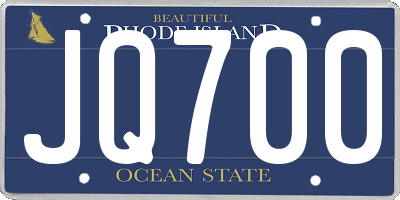 RI license plate JQ700