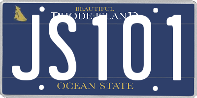 RI license plate JS101