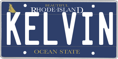 RI license plate KELVIN
