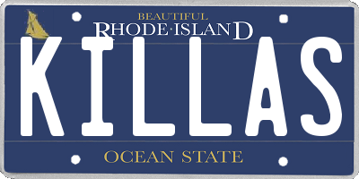 RI license plate KILLAS
