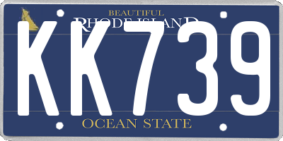 RI license plate KK739