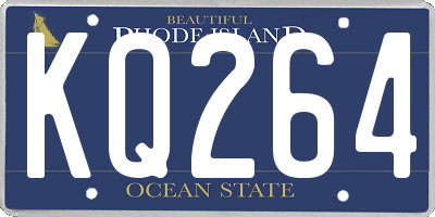 RI license plate KQ264