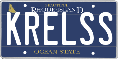 RI license plate KRELSS