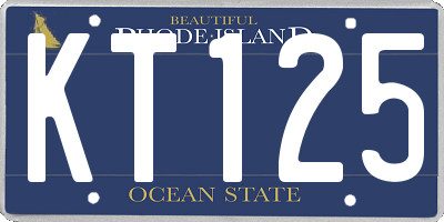 RI license plate KT125