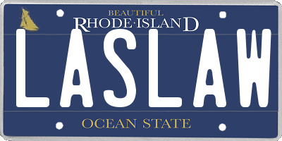 RI license plate LASLAW