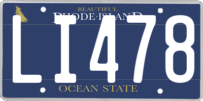 RI license plate LI478