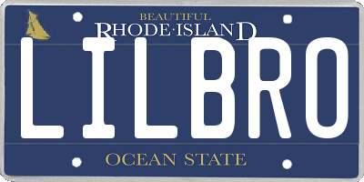 RI license plate LILBRO