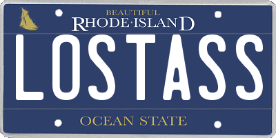 RI license plate LOSTASS