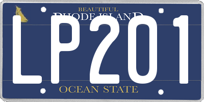 RI license plate LP201