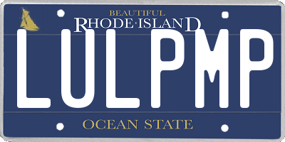 RI license plate LULPMP