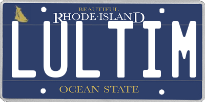 RI license plate LULTIM