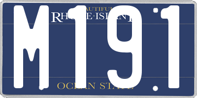 RI license plate M191