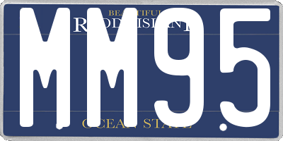 RI license plate MM95